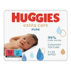 HUGGIES Pure Extra Care Mωρομάντηλα 99% νερό 3 x 56 (168 τεμάχια) 5029054222119