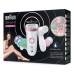 BRAUN 9-970 Silk Epil Senso Smart Skin Spa Wet & Dry με 13 αξεσουάρ White-RoseGold (4210201190424)