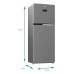 BEKO RDNT401E30ZXBN 375lt NeoFrost DualCooling HarvestFresh Inox F