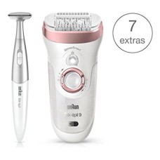 BRAUN 9-890 Silk Epil Senso Smart Skin Spa Wet & Dry με 13 αξεσουάρ + Trimmer Ευαίσθητης Περιοχής White-RoseGold